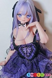 パープルドレスコスプレ風リアルラブドール アニメ調 140cm elsababe Fカップ 巨乳 AHR030 小岛千鹤 漫画美女