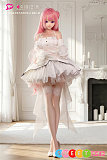 リアルドール 軽量 かわいい ピンク髪美少女 ミニセックスドール PU製ヘッド シリコンボディ BCDOLL 桃乐丝dorothyヘッド 63cm Eカップ