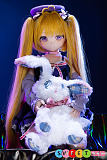 アニメ ダッチワイフ 萌え 金髪美少女 ソフトビニール製頭部 小型セックスドール 魔物姫 库洛姆 85cm バスト中