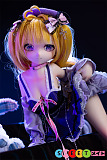 セックスドール おすすめ 可愛い 金髪 二次元美少女 ソフトビニール製頭部 小型 魔物姫 库洛姆 85cm バスト中