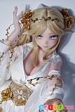 華やかなドレス 148cm elsababe 等身大 AHR028 西野雅代 sexdoll 金髪 美人 アニメ風セックスドール