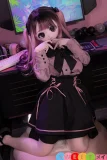 オッドアイ アジア風 ピンク髪 小柄 地雷風女の子 アニメ風love doll