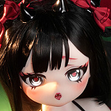 MW Girl 魔物姫 優米 銀髪ツインテールの猫耳アニメ美少女 ラブドール 85cm 普乳 バスト中 フィギュア ソフトビニール製頭部 TPEボディ