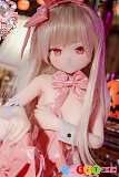 アニメドール 等身大 かわいいバニーガール 貧乳 手描きメイク S-TPE製羊角社 141cm AAカップ#B02 小女警ヘッド