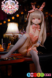 可愛い アニメドール 貧乳 美肌 二次元美少女 バニーガール 軽量 S-TPE製羊角社 141cm AAカップ#B02 小女警ヘッド