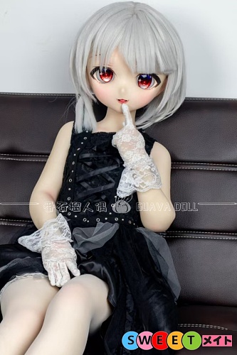 Guavadoll DM02 愛しい銀髪笑顔女の子 137cm Aカップ  ビニールヘッド+シリコン製ボディ コスプレ二次元ラブドール