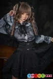 realdoll アジア風 地雷系 レザースカート 巻き髪 リアルドール デスノートコスプレ