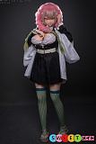 アニメ風 リアルドール 高級 シリコン製 鬼滅の刃 甘露寺蜜璃のコスプレ ぽっちゃり ピンク髪美少女 BCDOLL O03 Mitsuri Kanroji 155cm Jカップ