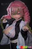 アニメ風 エロ人形 巨乳 シリコン製 鬼滅の刃 甘露寺蜜璃のコスプレ 二次元美少女 BCDOLL O03 Mitsuri Kanroji 155cm Jカップ