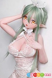表情ラブドール アニメ風 140cm elsababe AHR025 桃井光代 白いバニーコスプレセックスドール