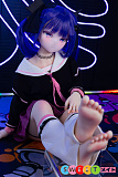 リアルドール 小型 かわいい 制服美少女 紫髪 シリコンボディ 軽量 セックスドール MW Girl 魔物姫 akiヘッド 115cm バスト中