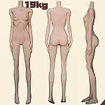 羊角社 Croissant Doll アニメドール 等身大 #B01ヘッド 155P 普乳 かわいい猫耳娘 デカールメイク ソフトビニール製ヘッド+S-TPE製ボディ