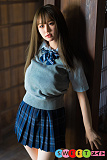高級 等身大 リアルドール 人気 制服美少女 茶髪 シリコン製 アダルトドール rzr doll 人造人 楚儿 160cm Dカップ No.23