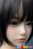 ホワイトラビット A70ヘッド 単体 可愛い短髪少女 軟性シリコン製 ウィッグタイプ ラブドール 職人メイク+口開閉機能 M16接続