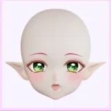 MW Girl 魔物姫 萌え系アニメヘッド単体 ソフトビニール製頭部 シリコン製ヘッド選択可能 かわいいラブドール