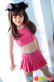 かわいい ラブドール 貧乳 猫耳美少女 巻き髪 高級 リアルドール 小柄 軽量 ROS機能付き J-cute GB28ハニーヘッド 137cmバスト平