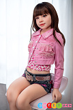 ラブドール 貧乳 最新 茶髪欧米風美少女 小柄 軽量 高級 シリコン製 ROS機能付き J-cute ハニーヘッド 128cmバスト平