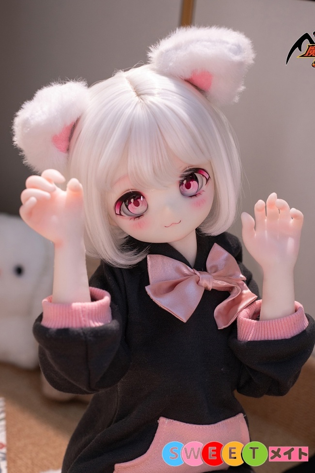 魔族人形 mozudoll 小喵ちゃん 1/3ドール 小柄 猫耳 ショットヘア 少女 無邪気 純潔 アニメダッチワイフ ビニールヘッド シリコンボディ ミニエロドール 宣伝画像の制服無料