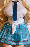 BCDOLL MSシリーズ 新品アニメドール 141cm Dカップ M03 Burakoぶらこ ヘッド フルシリコン製「パープルヘア×ドラゴン角×カジュアルTシャツ」コスプレ風