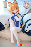 可愛い sexdoll アニメ風 癒し系 狐耳の美少女 コスプレ 羊角社 141cm AAカップ #B04ヘッド 