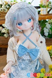 可愛い系ミニアニメドール ドレス ブルー 85㎝ MW GIRL バスト大 浦茜ちゃん