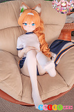アニメドール 最新 かわいい狐耳の美少女 コスプレ ダッチワイフ 羊角社 141cm AAカップ #B04ヘッド 