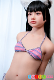 セックスドール 貧乳 色気 ビキニ姿の美少女 シリコン製 高級 シームレスドール J-cute 144cm Aカップ ADG38遥ヘッド