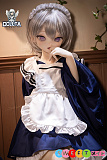 ダッチワイフ キュート メイド服の美少女 小柄 ラブドール シリコンヘッド TPEボディ DOLLTA 132cm AAカップ 凛 (Rin)ヘッド