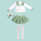 #25魔族水手服-绿色（85cmバスト小・大・巨乳・淑女体専用）