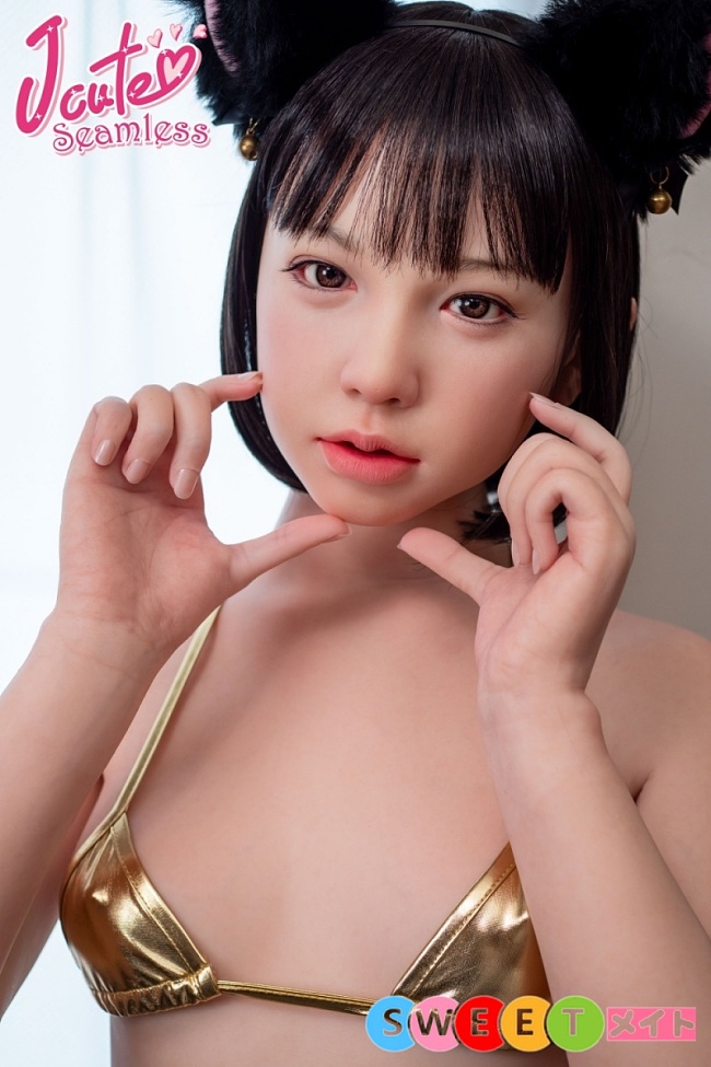 J-cute かわいい水着 シームレスラブドール 153cm Bカップ 貧乳 AGE02結月（ゆずき）猫耳 口開閉機能 エロドール シリコン