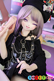 アニメドール 薄荷 S級 かわいい 青い髪 ダッチワイフ ビニール製ヘッド+TPEボディ MOZUDOLL 猫耳娘 141cm バスト大