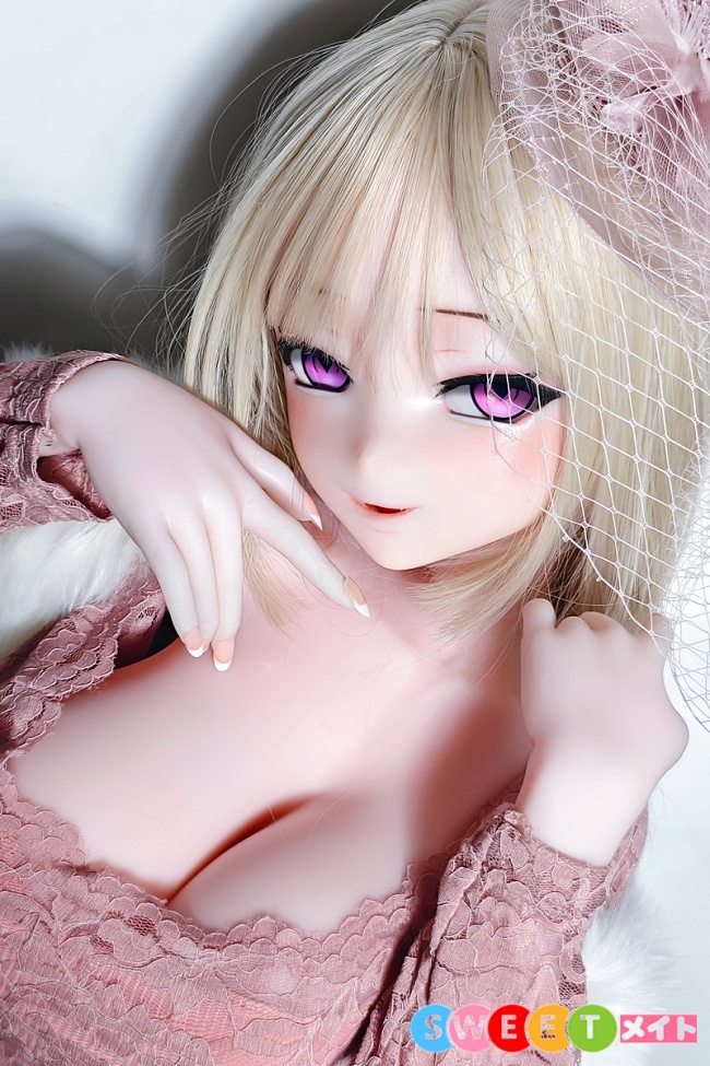 ElsaBabe アニメラブドール 巨乳 RAD009 松坂絵里奈 エレガント美少女ドール エロ 148cm L  ピンク肌 シリコン製 等身大 レースドレス