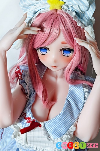 ElsaBabe 清楚系美少女 淡いブルーフリルワンピース  AHR029 伊月珊瑚 148cm L ピンク肌 アニメエロドール フルシリコン製