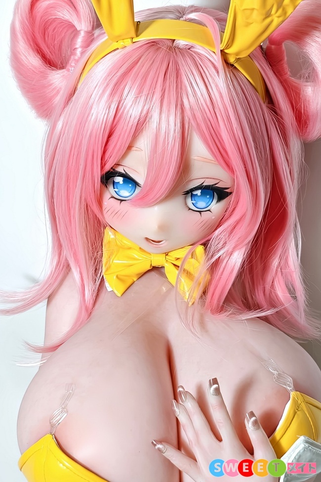ElsaBabe ぽっちゃり ラブドール バニーガール ピンク肌 AHR018 莫莉 Molly アニメ風  130cm 爆乳 シリコン製 美少女 エルサベイブ