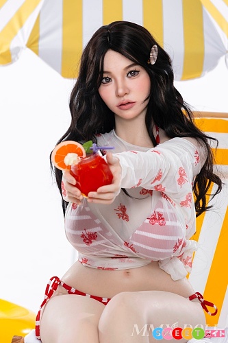 MMXDOLL 156cm Eカップ 梦依（Mengyi）赤い花柄ビキニ美少女 フルシリコン製 職人Real系メイク 超擬真 肌テクスチャー 高級 リアルドール