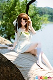 湖畔ロケーション撮影 アニメ風 白いワンピース R02夏桃 XYGO(許願谷) 141cm Cカップ 普乳 ラブドール シリコンヘッド+TPE製ボディ