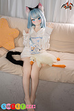 ラブドール 最新 萌え猫耳美少女 S-TPE製 アニメドール MOZU DOLL 141cm バスト大 薄荷