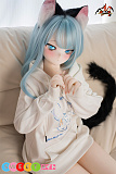 かわいい アニメ風 リアル人形 二次元美少女 S-TPE製 アニメドール MOZU DOLL 141cm バスト大 薄荷