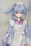 可愛い立ち絵 綺麗なメイド服 水色の髪 アニメ顔 140cm AAカップ アニメラブドール 百瀬輝夜 人偶箱庭 ダッチワイフ