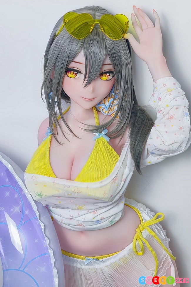 ElsaBabe アニメドール AHR019 水田新奈 151cm L 巨乳 フリル水着のセクシーなお姉ちゃん ピンク肌 等身大 ラブドール シリコン製 高級 エロ