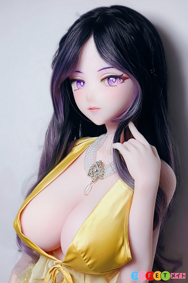 ElsaBabe イエローフリル水着を着るセクシーなお姉ちゃん AHR035 北野未奈 148cm L ピンク肌 アニメエロドール フルシリコン製