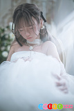 等身大リアルドール 純白無垢な花嫁さん 瞑り目 リアル皮膚付き フルシリコン sexdoll 高級 蛍火日記 153cm Aカップ 琉璃 