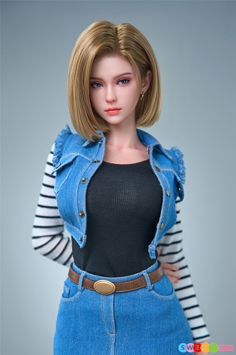【先行販売 先着299体限定 3セット衣装付き、6月26日までのご注文は、ワールドカップテーマの服セットをプレゼント！】SGD STUDIO&Man You SGD-008 1/3 62cm 2.9kg ミニドール 金髪戦闘ガール 人造人間18号コスプレ フィギュア Figure Doll シリコン製 高級ダッチワイフ