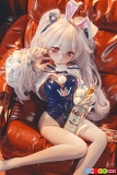 可愛い バニーコス アニメ風ドール 羊角社 141cmM 拉菲ヘッド 超繊細手描きメイク ソフトビニール製ヘッド S-TPE製ボディ