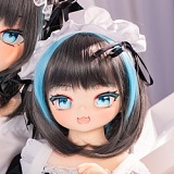 XYGO(許願谷) アニメドール 可愛い着物美少女 結衣ヘッド 90cm AAカップ 貧乳 ミニドール ソフトビニールヘッド+TPE製ボディ 宣材写真の衣装付き