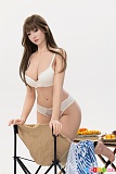 白い下着姿 リアルラブードル ダッチワイフ 夢洁 163cm Dカップ フルシリコン製 高級ラブドール MMXDOLL