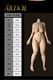 AJLDOLL ボディ単体 168cmGカップ 等身大 リアルドール 超軽量化 ラブドール フルシリコン 超擬真肌テクスチャー