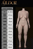 AJLDOLL ボディ単体 155cmFカップ 等身大 リアルドール 超軽量化 ラブドール フルシリコン 超擬真肌テクスチャー