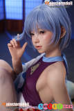 シリコン製 ラブドール リアル系 可愛い青髪の美少女 ショートカット Real Girl 猫②ヘッド 145cm AAカップ