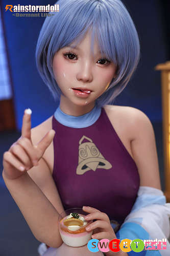 Real Girl Rain Storm别注品 シームレスドール 猫②ヘッド 145cm AAカップ かわいい青髪の美少女 ラブドール シリコン製リアル皮膚ボディ